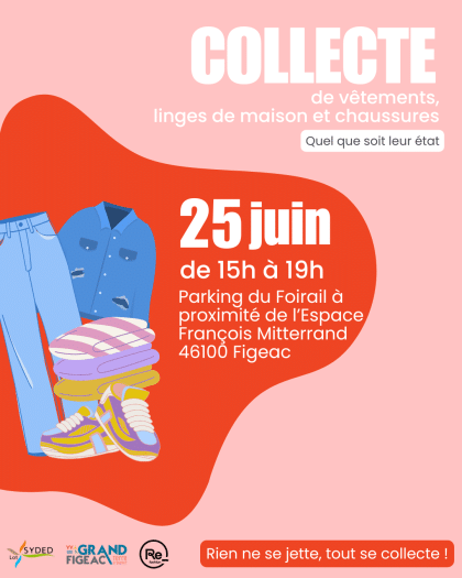 Opération spéciale de Collecte de vêtements, linge et chaussures
