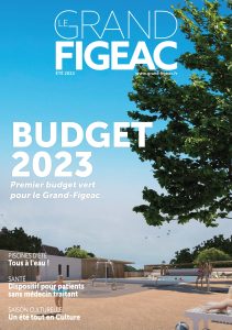 Visuel kiosque sur le budget 2023 du Grand-Figeac
